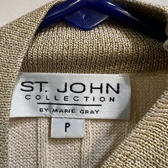 Vintage St. John Collection by Marie Gray Nautical knit sweater size P - Picture 6 of 7